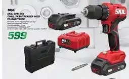 Coop Byggmix SKIL 3011 HA DRILL/SKRUTREKKER MED TO BATTERIER tilbud