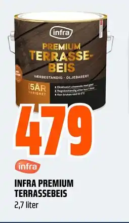 Obs Bygg INFRA PREMIUM TERRASSEBEIS tilbud