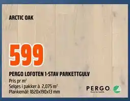 Obs Bygg PERGO LOFOTEN 1-STAV PARKETTGULV tilbud
