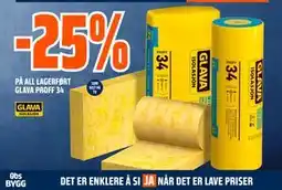 Obs Bygg 25% PÅ ALL LAGERFØRT GLAVA PROFF 34 tilbud