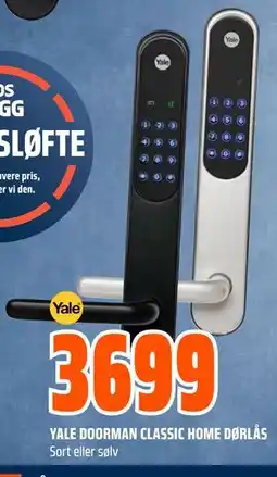 Obs Bygg YALE DOORMAN CLASSIC HOME DØRLÅS tilbud