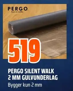 Obs Bygg PERGO SILENT WALK 2 MM GULVUNDERLAG tilbud
