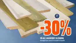 Obs Bygg 30% PÅ ALL LAGERFØRT KLEDNING tilbud