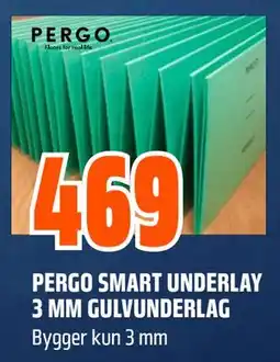 Obs Bygg PERGO SMART UNDERLAY 3 MM GULVUNDERLAG tilbud