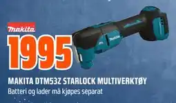 Obs Bygg MAKITA DTM53Z STARLOCK MULTIVERKTØY tilbud