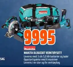 Obs Bygg MAKITA DLX6038T VERKTØYSETT tilbud