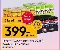 Gigaboks Brusbrett 20 x 330 ml tilbud