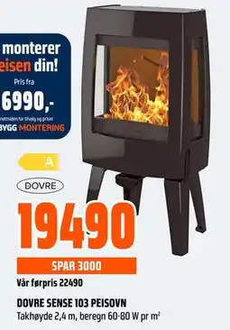 Obs Bygg DOVRE SENSE 103 PEISOVN tilbud