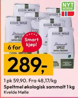Gigaboks Speltmel økologisk sammalt 1 kg tilbud