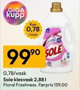 Gigaboks Sole klesvask 2,88 l tilbud