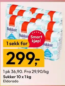 Gigaboks Sukker 10 x 1 kg tilbud