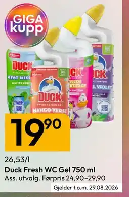 Gigaboks Duck Fresh WC Gel 750 ml tilbud