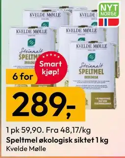 Gigaboks Speltmel økologisk siktet 1 kg tilbud