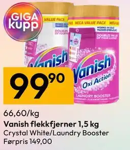 Gigaboks Vanish flekkfjerner 1,5 kg tilbud