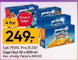 Gigaboks Capri Sun 10 x 200 ml tilbud