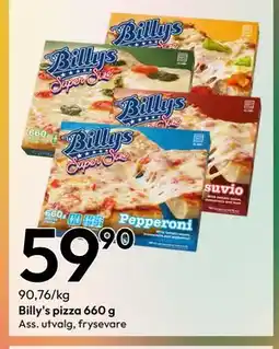 Gigaboks Billy's pizza tilbud
