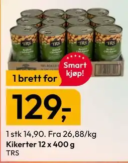 Gigaboks Kikerter 12 x 400 g tilbud