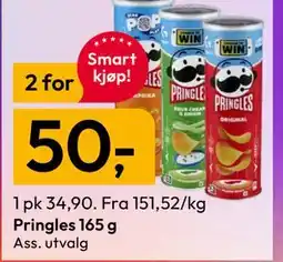Gigaboks Pringles 165 g tilbud