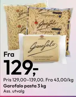 Gigaboks Garofalo pasta 3 kg tilbud