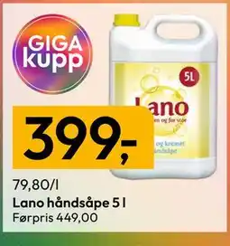 Gigaboks Lano håndsåpe 5 l tilbud