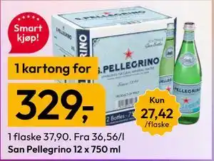 Gigaboks San Pellegrino 12 x 750 ml tilbud