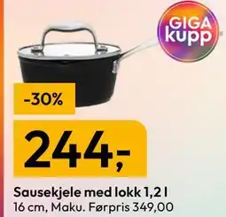 Gigaboks Sausekjele med lokk 1,2 l tilbud