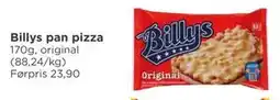 Meny Billys pan pizza tilbud