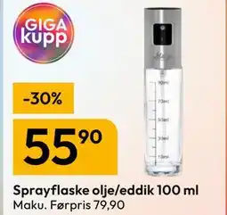 Gigaboks Sprayflaske olje/eddik 100 ml tilbud