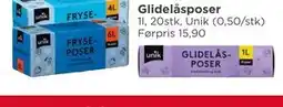 Meny Glidelåsposer tilbud