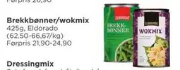 Meny Brekkbønner/wokmix tilbud