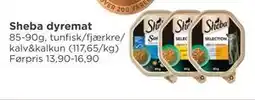 Meny Sheba dyremat tilbud