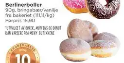 Meny Berlinerboller tilbud