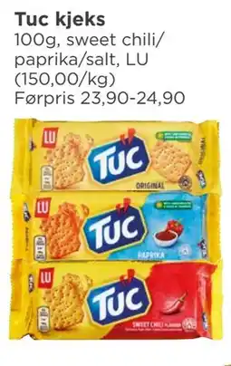 Meny Tuc kjeks tilbud