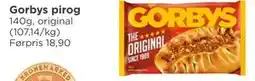 Meny Gorbys pirog tilbud