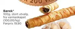 Meny Børek tilbud