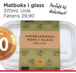 Meny Matboks i glass tilbud