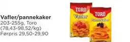 Meny Vafler/pannekaker tilbud