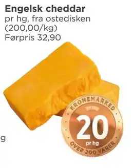 Meny Engelsk cheddar tilbud
