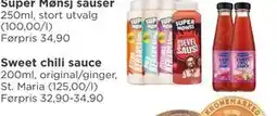 Meny Sweet chili sauce tilbud