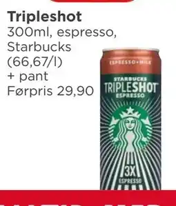 Meny Tripleshot tilbud