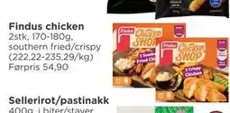 Meny Findus chicken tilbud