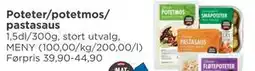 Meny Poteter/potetmos/ pastasaus tilbud