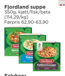 Meny Fjordland suppe tilbud