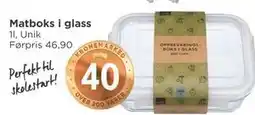 Meny Matboks i glass tilbud