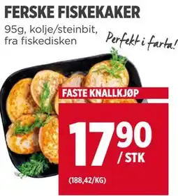 Meny FERSKE FISKEKAKER tilbud