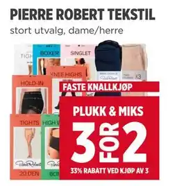 Meny PIERRE ROBERT TEKSTIL tilbud