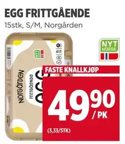 Meny EGG FRITTGÅENDE tilbud