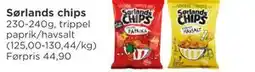 Meny Sørlands chips tilbud