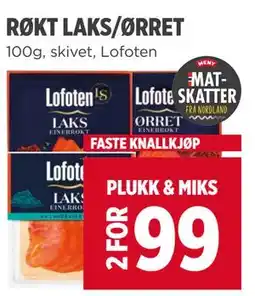 Meny RØKT LAKS/ØRRET tilbud