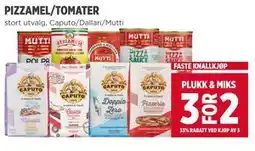 Meny PIZZAMEL/TOMATER tilbud